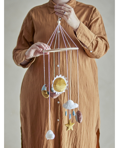 Mobile Bloomingville Vigge en Polyester - Marron