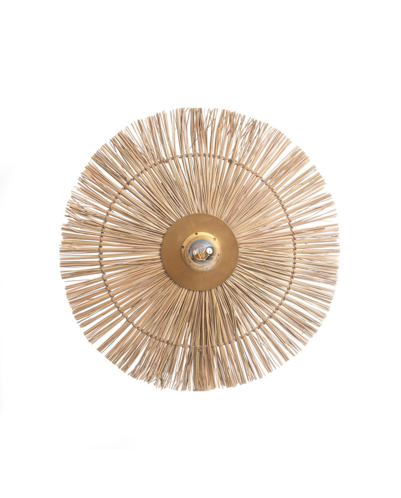 Applique Murale Beausoleil - Or et Naturel - Taille M