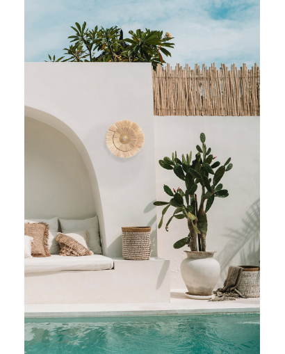 Applique Murale La Double Peine - Or et Naturel - Taille M