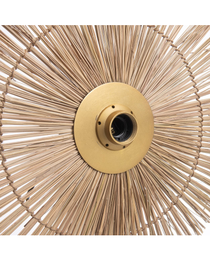 Applique Murale Beausoleil - Or et Naturel - Taille M