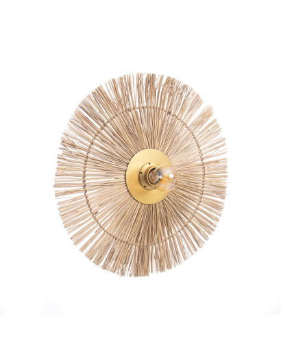 Applique Murale Beausoleil - Or et Naturel - Taille M