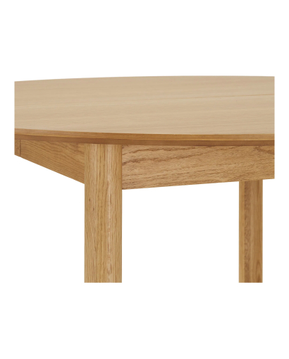 Table à manger Bundaberg en placage de chêne - Naturel