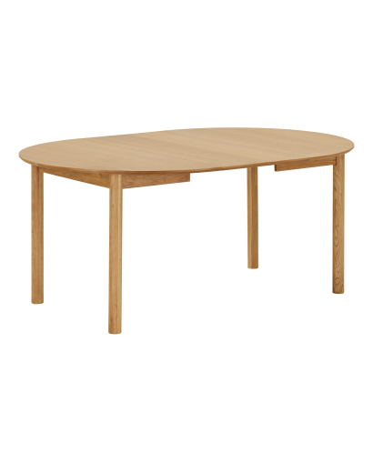 Table à manger Bundaberg en placage de chêne - Naturel