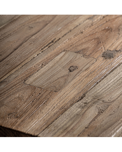 Table de Salon Omaha en Bois de Teck recyclé - Naturel