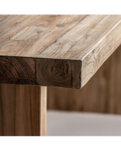 Table de Salon Omaha en Bois de Teck recyclé - Naturel
