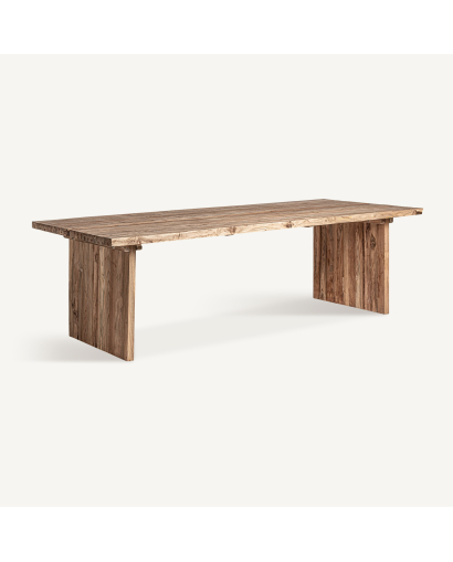 Table de Salon Omaha en Bois de Teck recyclé - Naturel