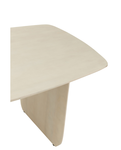 Table À Manger en Bois D'acacia - Blanc