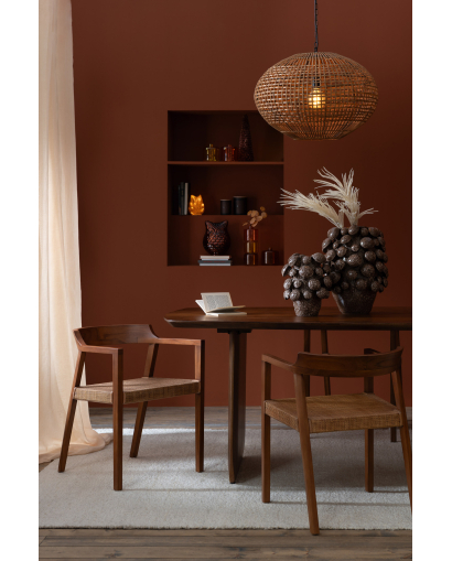 Table À Manger Bois D'acacia - Marron