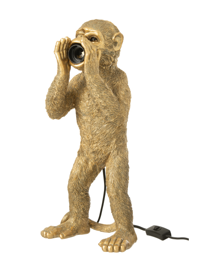 Lampe Singe en Polyrésine - Or