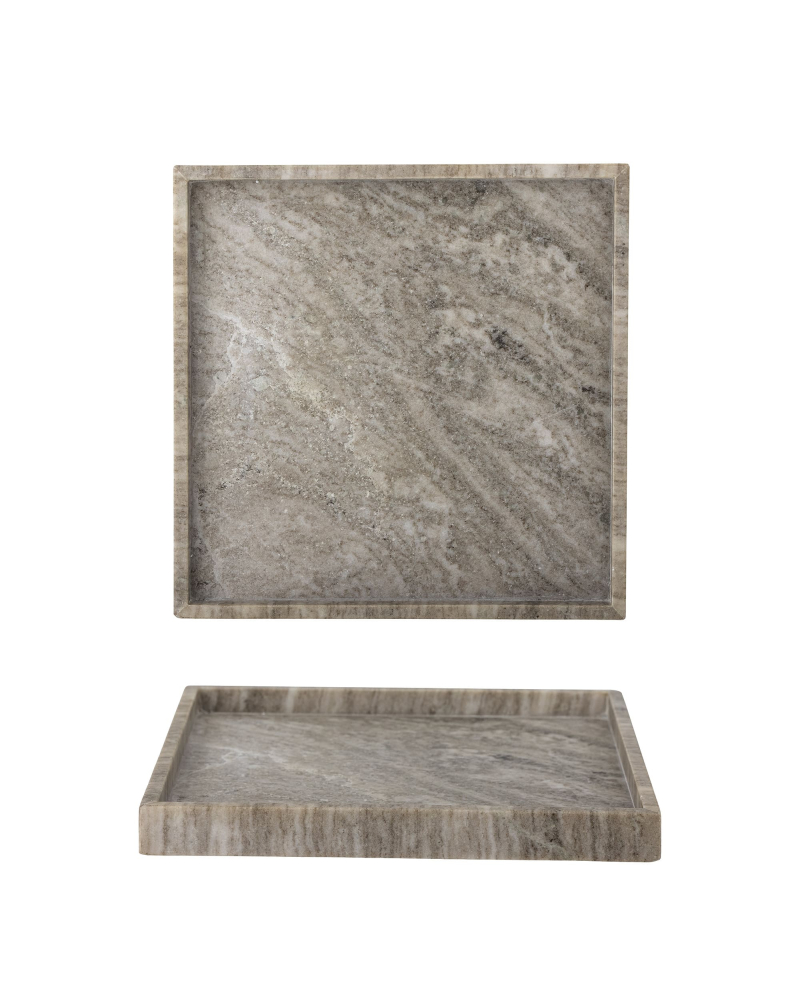 Plateau Bloomingville Majsa en Marbre - Marron