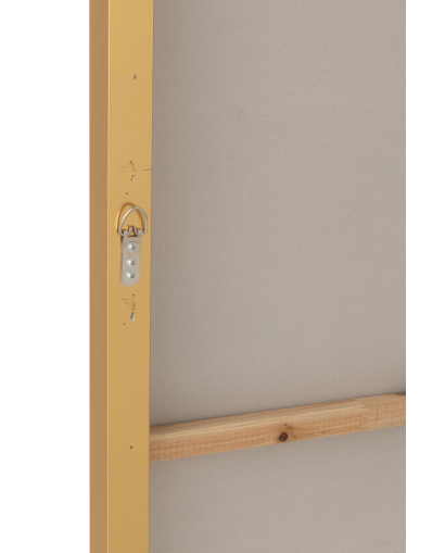 Tableau Men Hanging Rectangle en Acrylique - Blanc et Doré