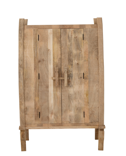 Meuble Armoire Silex Bois De Manguier - Naturel