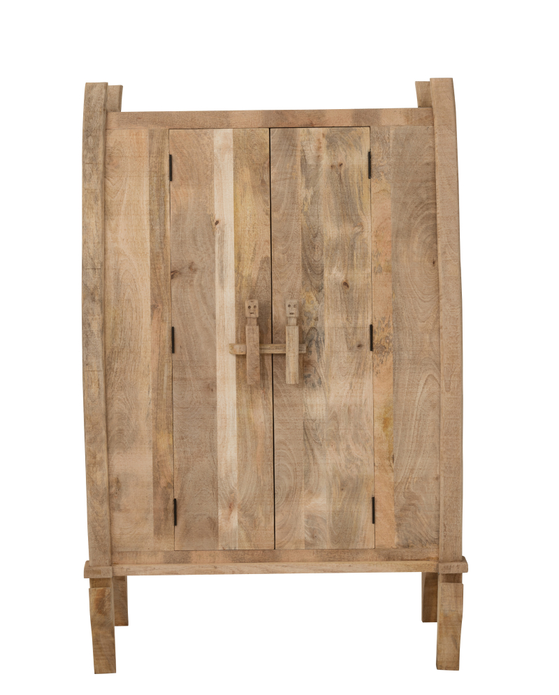 Meuble Armoire Silex Bois De Manguier - Naturel