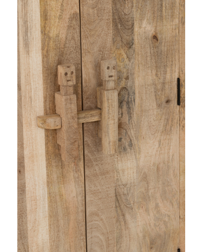 Meuble Armoire Silex Bois De Manguier - Naturel
