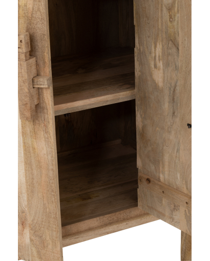 Meuble Armoire Silex Bois De Manguier - Naturel