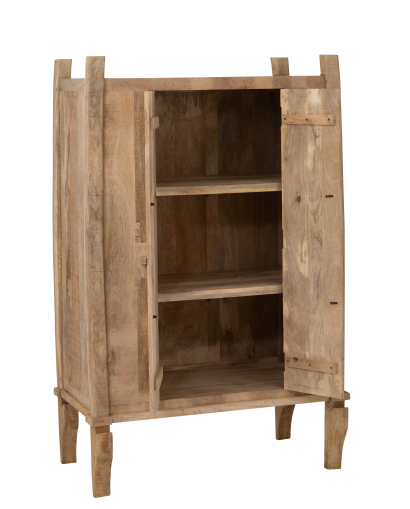 Meuble Armoire Silex Bois De Manguier - Naturel