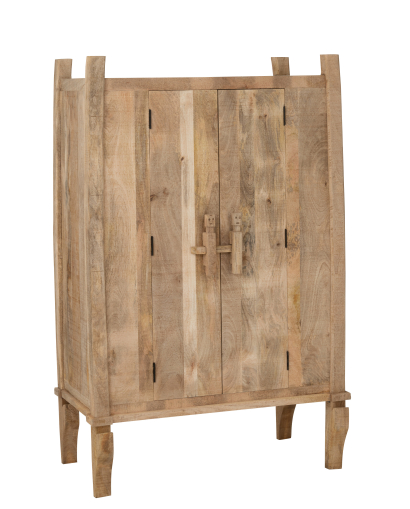 Meuble Armoire Silex Bois De Manguier - Naturel
