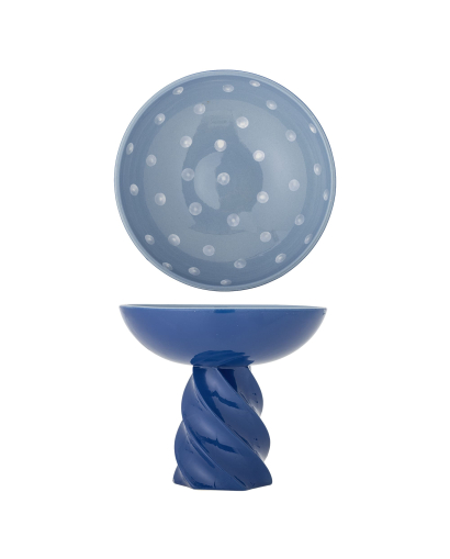 Pied de cuve Bloomingville Riley en Grès - Bleu