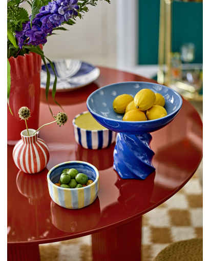 Pied de cuve Bloomingville Riley en Grès - Bleu