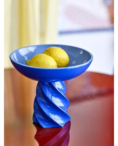 Pied de cuve Bloomingville Riley en Grès - Bleu