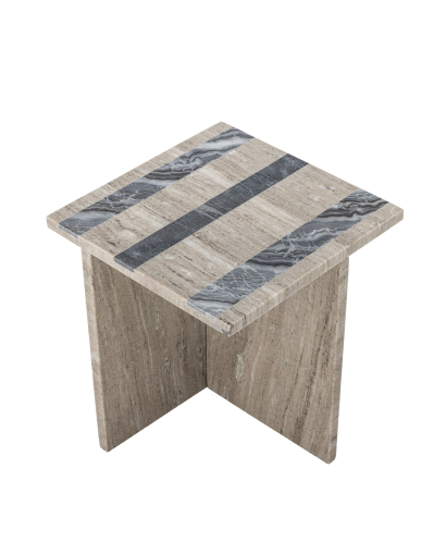 Table d'appoint Bloomingville Clea en Marbre - Marron