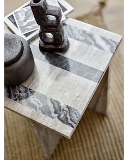Table d'appoint Bloomingville Clea en Marbre - Marron