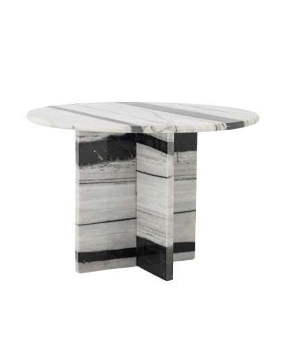 Table Basse Bloomingville Rosito en Marbre - Noir et Blanc