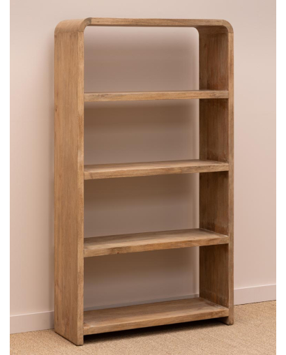 Etagère arrondie Losail 4 étages - Naturel