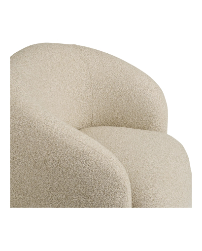 Fauteuil Lounge Pivotant Hawkes - Sable
