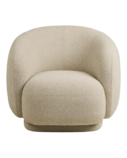 Fauteuil Lounge Pivotant Hawkes - Sable