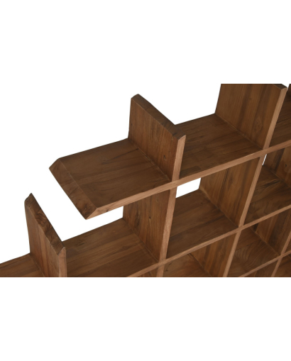 Étagère Murale Balinais en Bois de Teck - Naturel