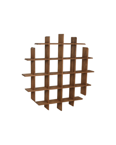 Étagère Murale Balinais en Bois de Teck - Naturel