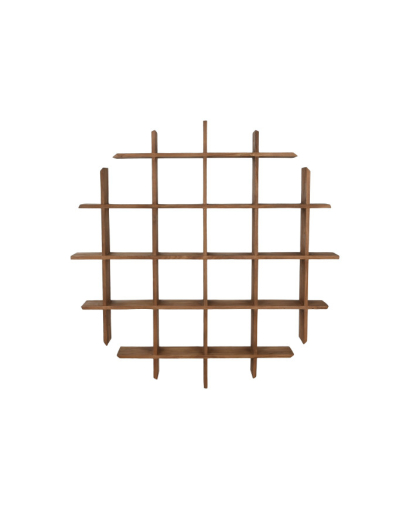 Étagère Murale Balinais en Bois de Teck - Naturel