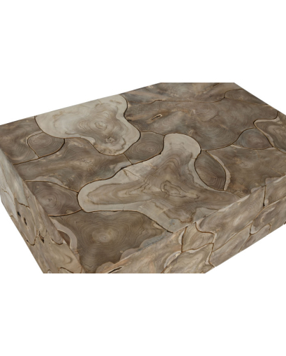 Table Basse Tkroi en Bois de Teck - Naturel
