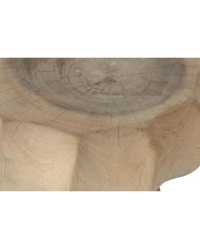 Table d'appoint Auxiliaire Madera en Bois de Munggur - Naturel