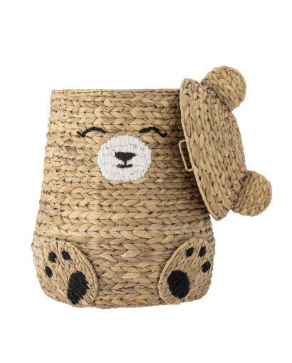 Panier Bloomingville Timone avec couvercle - Naturel