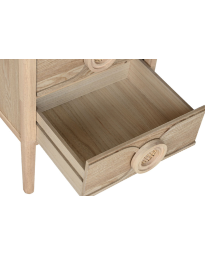 Table De Chevet Natrm en Bois de Pin - Naturel