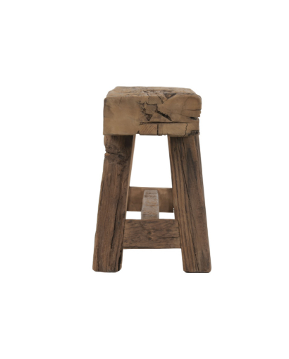 Tabouret Balinais en Bois - Marron