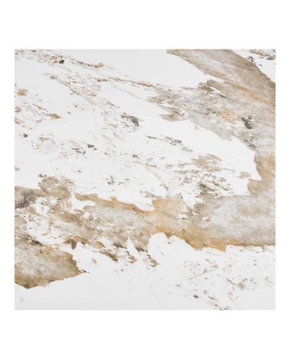 Table à manger Athens en Céramique - Blanc et Brun