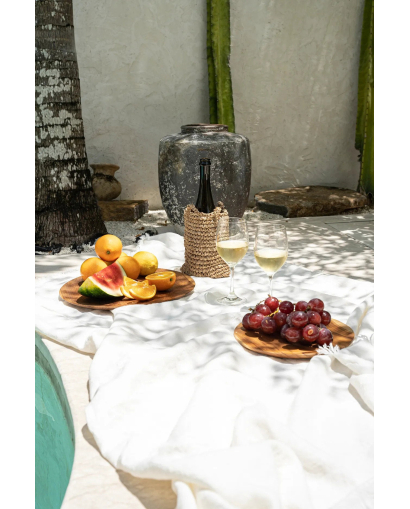 Assiette Ronde Teak Root - Taille M