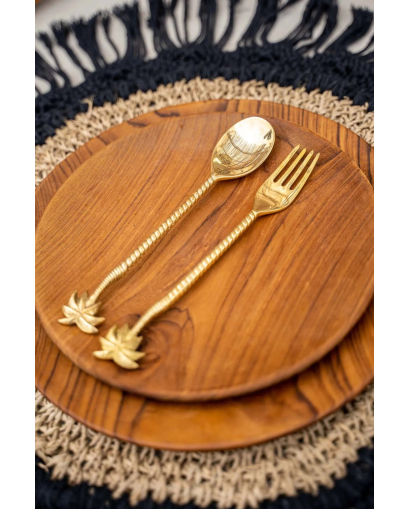 Assiette Ronde Teak Root - Taille M