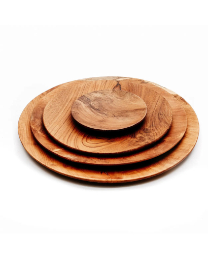Assiette Ronde Teak Root - Taille M
