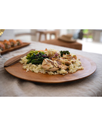 Assiette Ronde Teak Root - Taille M