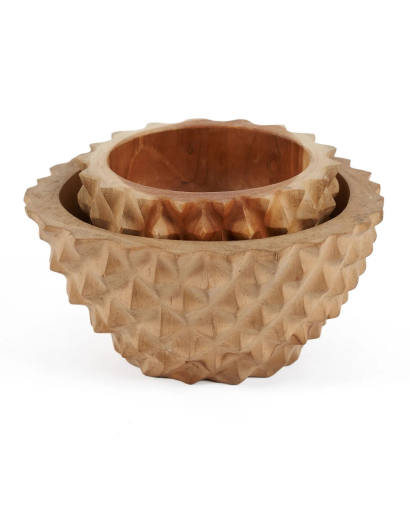 Le Bol Teak Root Durian - Naturel - Taille M