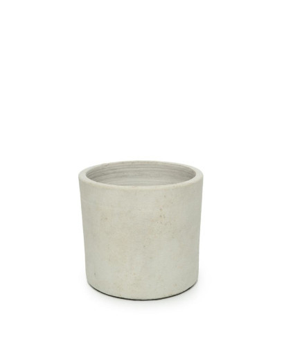 Vase & Pot Pot de Fleurs The Chalk Low - Gris - Taille S