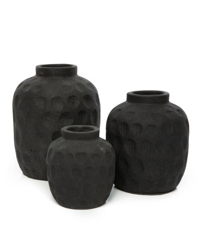 Vase & Pot Le Vase Trendy - Noir - Taille L