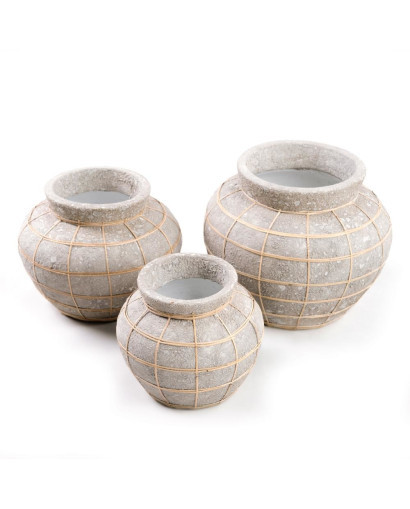 Vase & Pot Le Vase Belly -Beton - Taille S