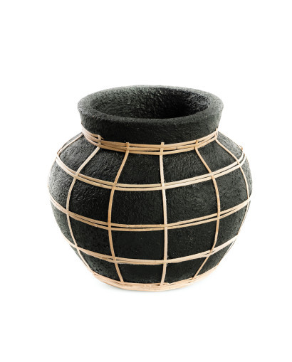 Vase & Pot Le Vase Belly - Noir - Taille S