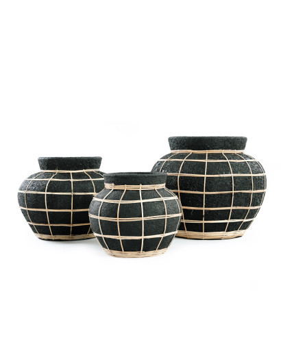 Vase & Pot Le Vase Belly - Noir - Taille S