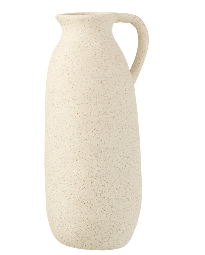Vase & Pot Vase Cruche Céramique - Beige - Taille L